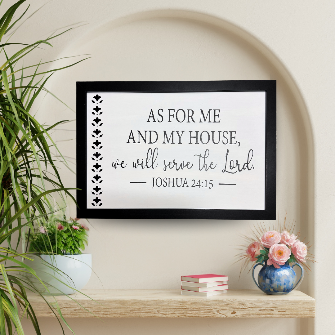 "As For Me And My House" Scripture Wall Art