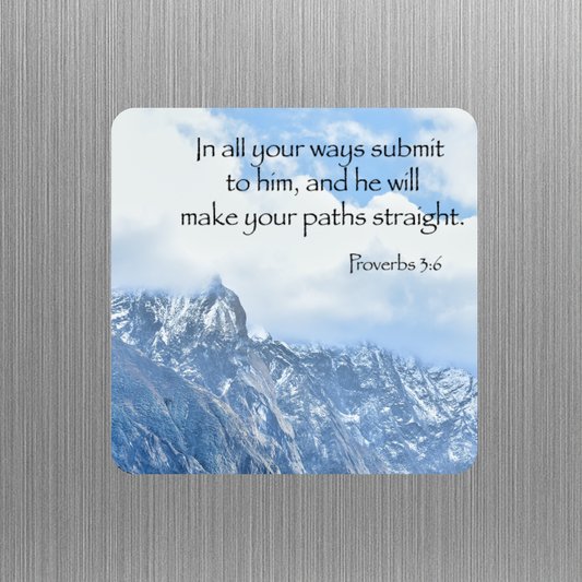 Christian Magnet - In all your ways submit to him