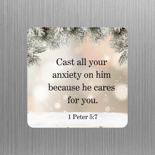 Christian Magnet - Cast all your anxiety on Him