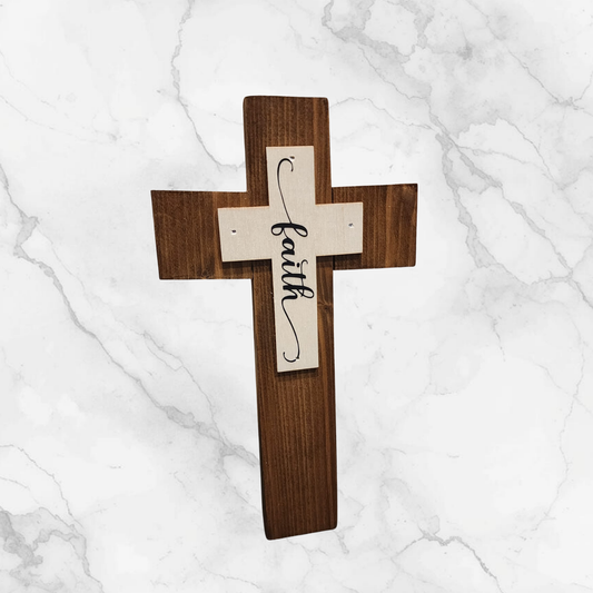 Faith Wooden Wall Cross