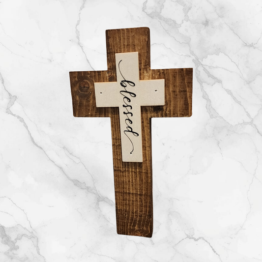 Blessed Wooden Wall Cross