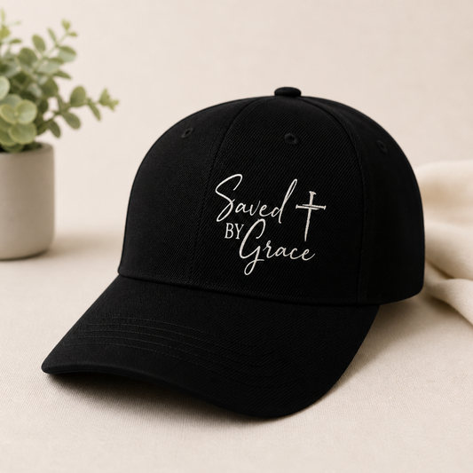 Saved By Grace Baseball Cap