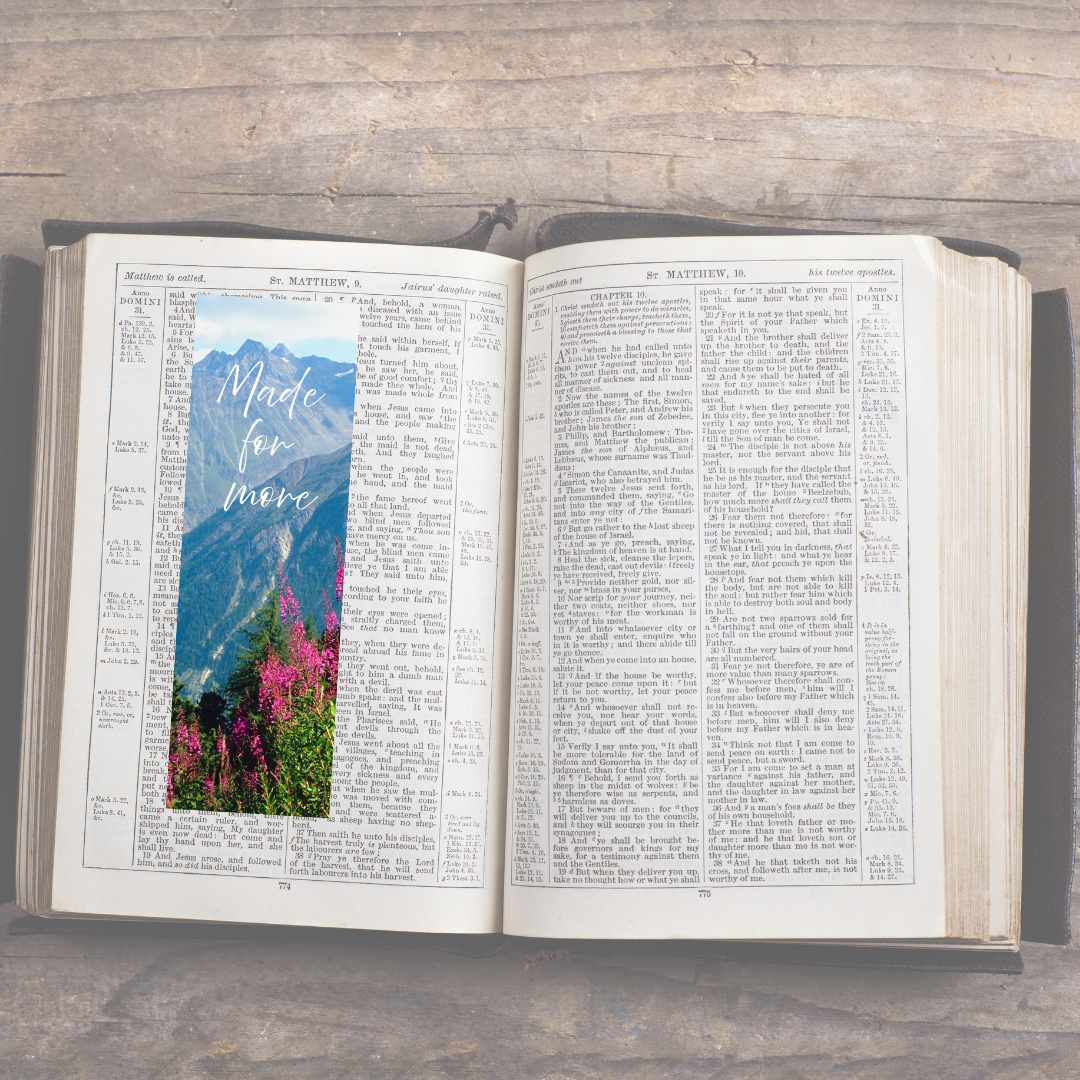 made for more book mark on bible