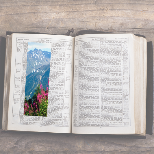 made for more book mark on bible