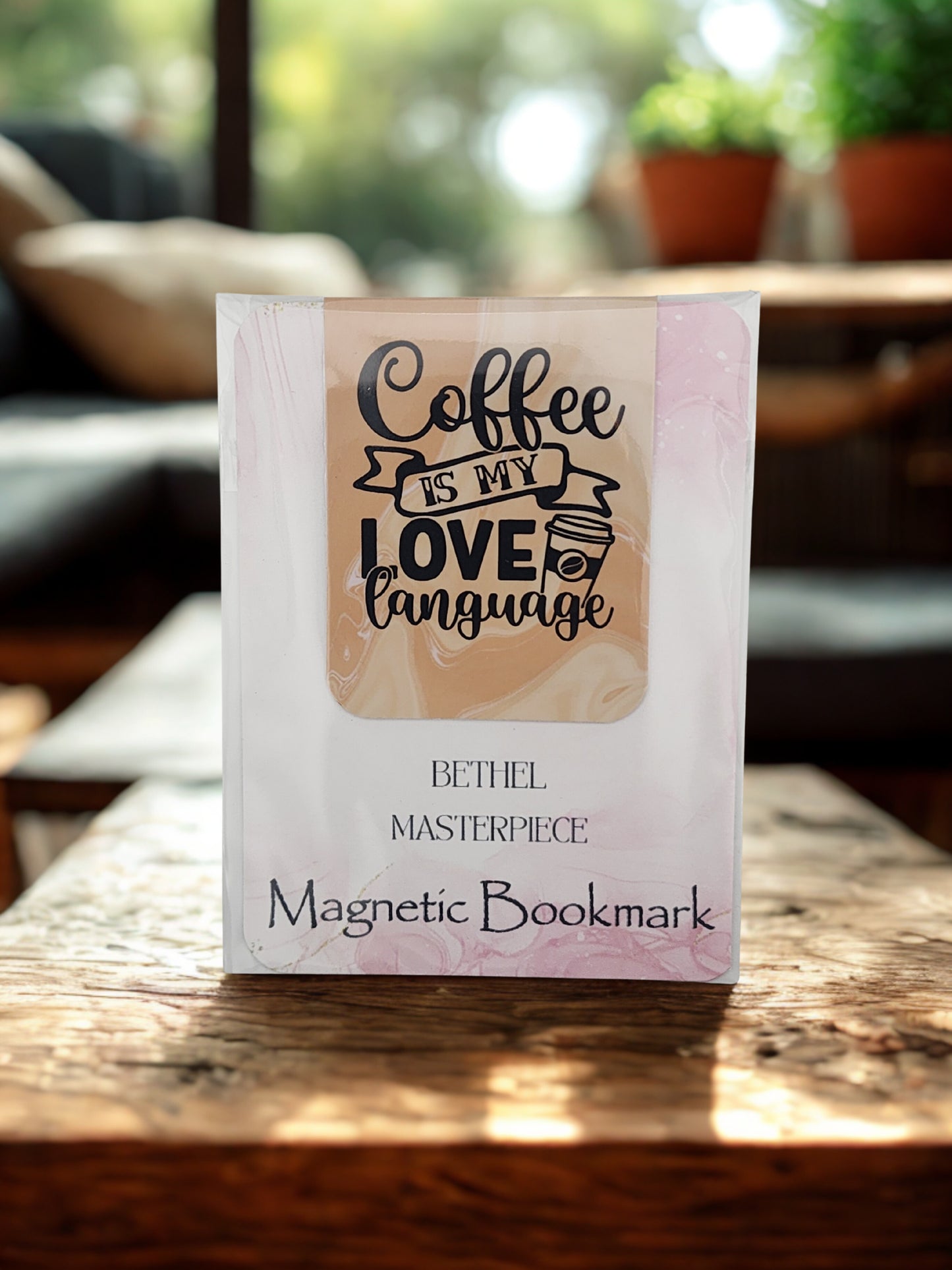 Magnetic bookmark coffee