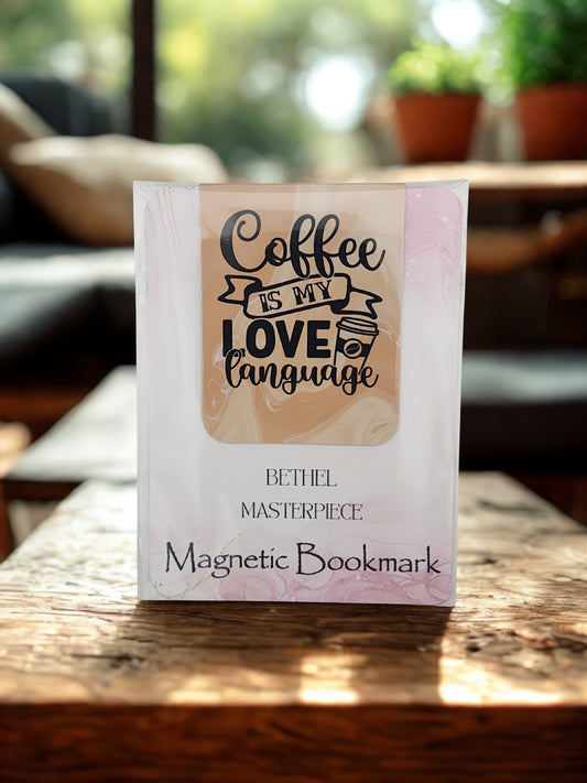 Magnetic bookmark coffee