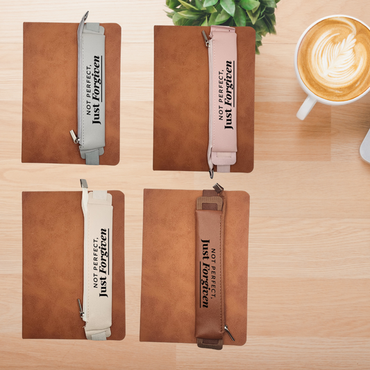 Journal  pen holder Not_Perfect_Just_Forgiven