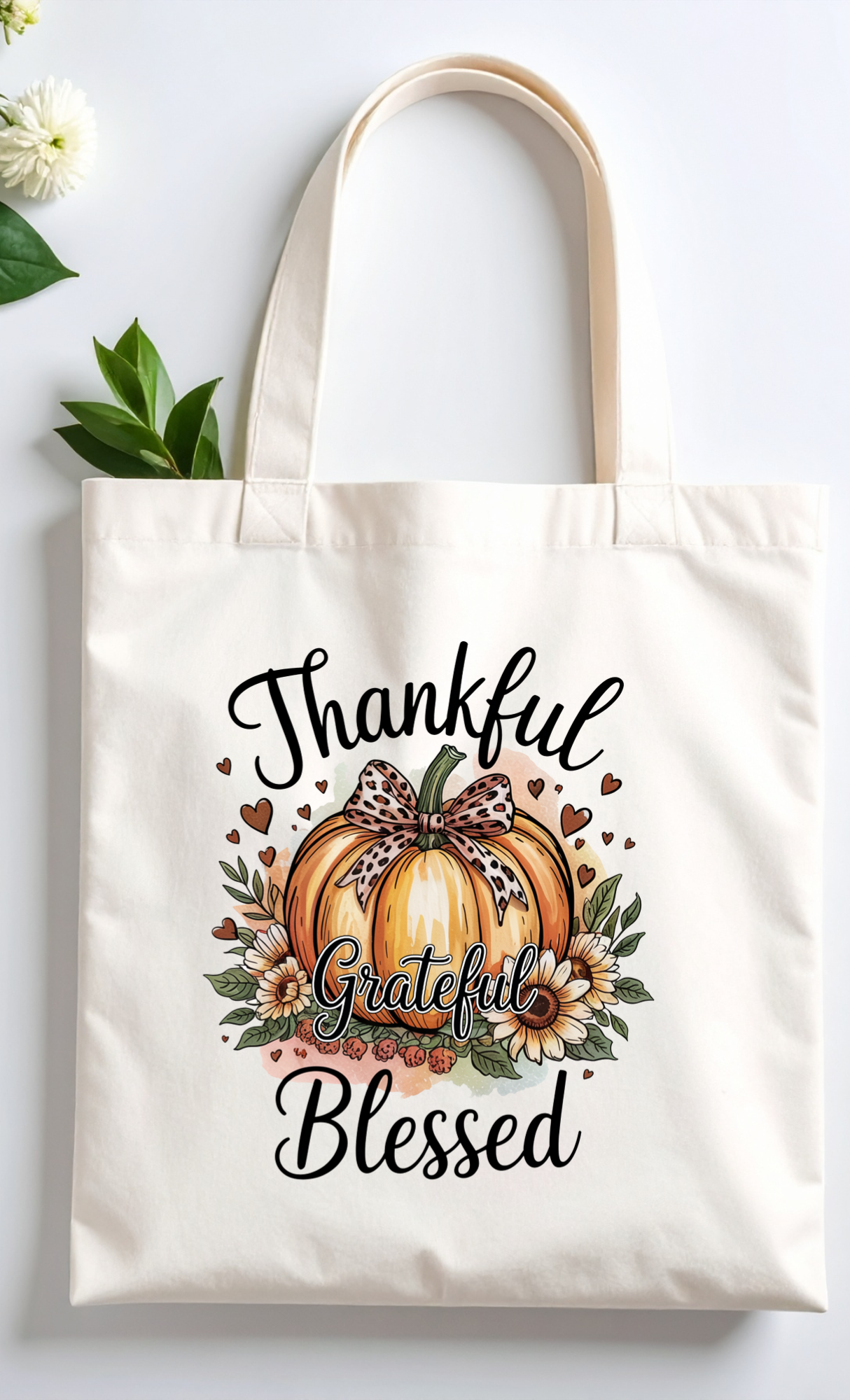 Tote Bag thankful and blessed